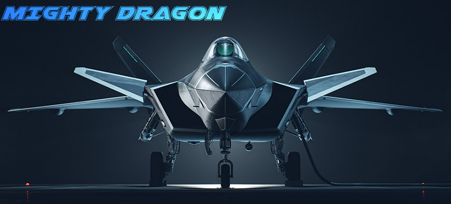 J20 fighter with the Chinese stealth